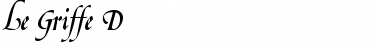 Download Le Griffe D Regular Font Title Preview