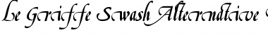 Download Le Griffe Swash Alternative D Regular Font Title Preview