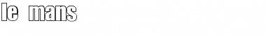 Download le mans Regular Font Title Preview