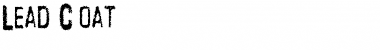 Download Lead Coat Regular Font Title Preview