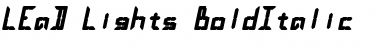 Download LEaD Lights BoldItalic Regular Font Title Preview