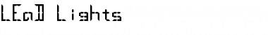 Download LEaD Lights Regular Font Title Preview