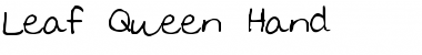 Download Leaf Queen Hand Regular Font Title Preview