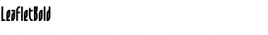 Download LeafletBold Regular Font Title Preview