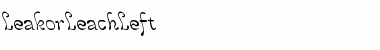 Download LeakorLeachLeft Regular Font Title Preview