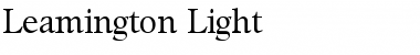 Download Leamington-Light Regular Font Title Preview