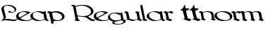 Download Leap Regular Font Title Preview