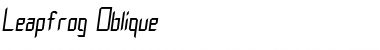 Download Leapfrog Oblique Font Title Preview