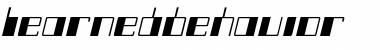 Download LearnedBehavior Medium Font Title Preview