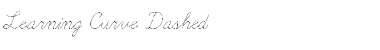 Download Learning Curve Dashed Regular Font Title Preview