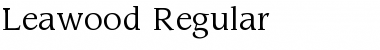 Download Leawood Regular Font Title Preview
