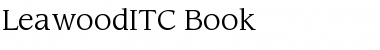 Download LeawoodITC Book Font Title Preview