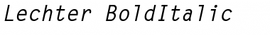 Download Lechter BoldItalic Font Title Preview