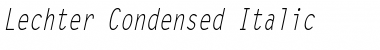 Download Lechter Condensed Italic Font Title Preview