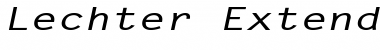 Download Lechter Extended Bold Italic Font Title Preview