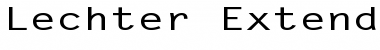 Download Lechter Extended Bold Font Title Preview