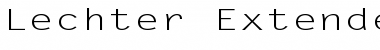 Download Lechter Extended Normal Font Title Preview