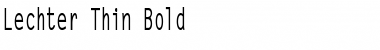 Download Lechter Thin Bold Font Title Preview