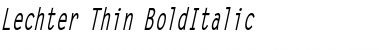 Download Lechter Thin BoldItalic Font Title Preview