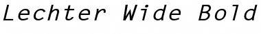 Download Lechter Wide Bold Italic Font Title Preview