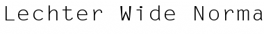 Download Lechter Wide Normal Font Title Preview
