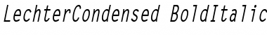 Download LechterCondensed BoldItalic Font Title Preview