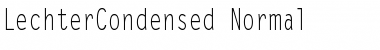 Download LechterCondensed Normal Font Title Preview