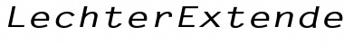 Download LechterExtended BoldItalic Font Title Preview