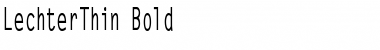 Download LechterThin Bold Font Title Preview