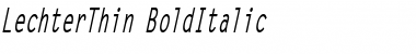 Download LechterThin BoldItalic Font Title Preview