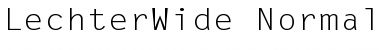 Download LechterWide Normal Font Title Preview