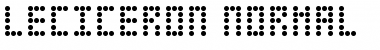 Download Leciceron Normal Font Title Preview