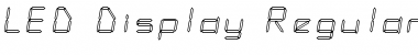 Download LED Display Regular Font Title Preview