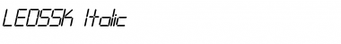 Download LEDSSK Italic Font Title Preview
