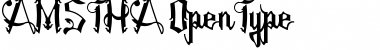 Download AMSTHA Regular Font Title Preview