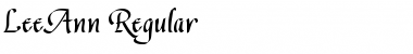 Download LeeAnn Regular Regular Font Title Preview