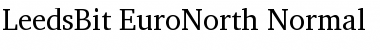 Download LeedsBit EuroNorth Normal Font Title Preview