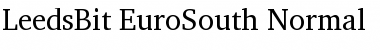 Download LeedsBit EuroSouth Normal Font Title Preview