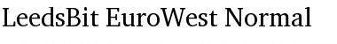 Download LeedsBit EuroWest Normal Font Title Preview