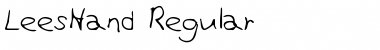 Download LeesHand Regular Font Title Preview