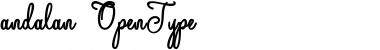 Download Andalan art design Font Title Preview