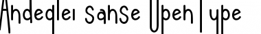 Download Andeglei san Regular Font Title Preview