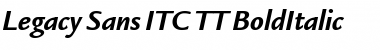 Download Legacy Sans ITC TT BoldItalic Font Title Preview