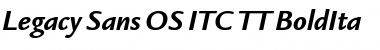 Download Legacy Sans OS ITC TT BoldIta Font Title Preview