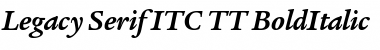 Download Legacy Serif ITC TT BoldItalic Font Title Preview