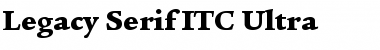 Download Legacy Serif ITC Ultra Font Title Preview
