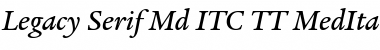 Download Legacy Serif Md ITC TT MedIta Font Title Preview