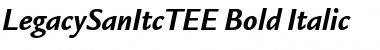 Download LegacySanItcTEE Bold Italic Font Title Preview