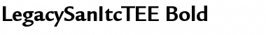 Download LegacySanItcTEE Bold Font Title Preview