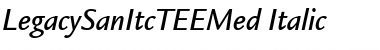 Download LegacySanItcTEEMed Italic Font Title Preview